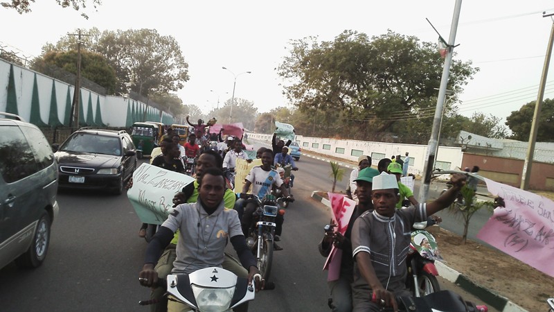 youths protest in bauchi